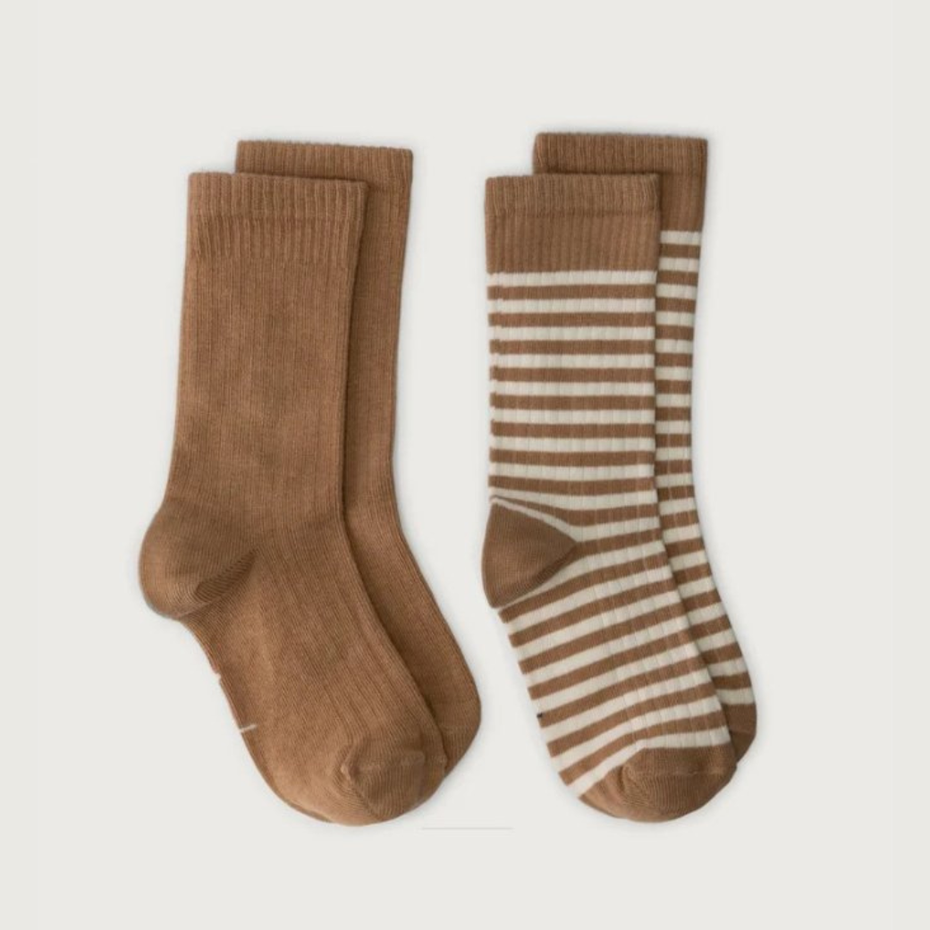 GRAY LABEL Set ponožek GOTS - Biscuit - Cream Velikost: 15-18