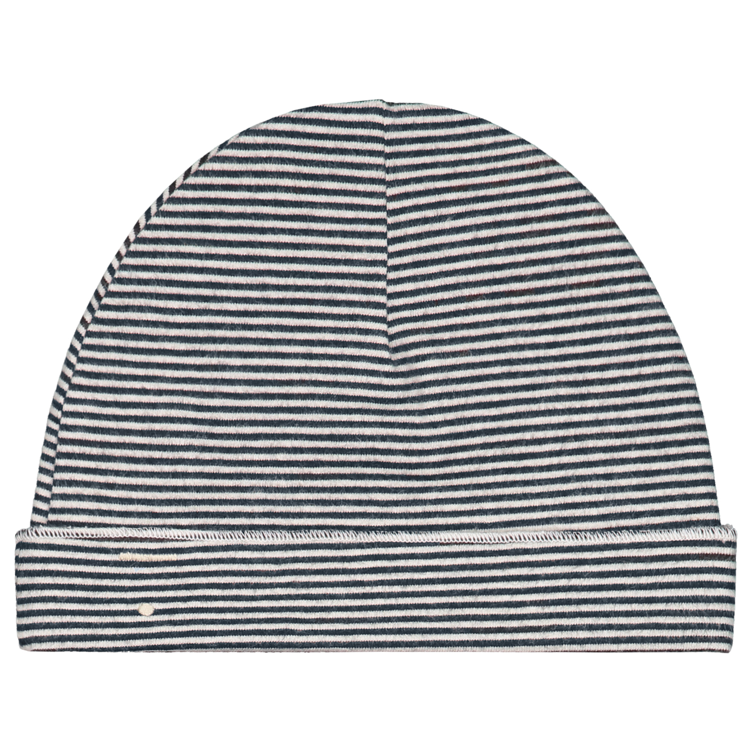 GRAY LABEL Čepička Baby GOTS - Nearly Black - Cream Velikost: 0-6m