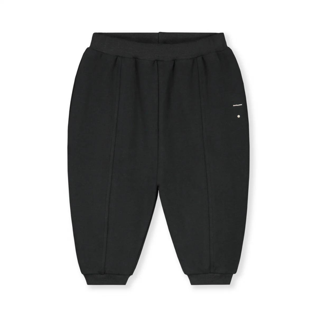 GRAY LABEL Kalhoty pro miminko Pintucks GOTS - Nearly Black Velikost: 18-24M