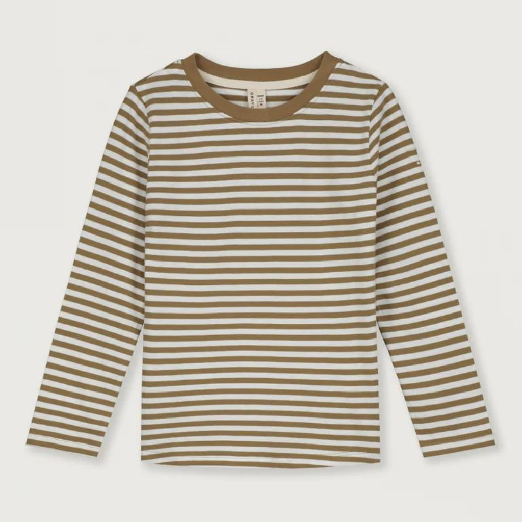 GRAY LABEL Triko L/S GOTS - Peanut - Off White Velikost: 9-10Y