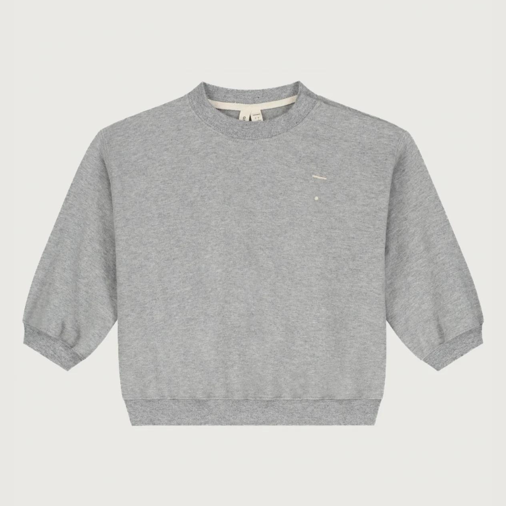 GRAY LABEL Mikina pro miminka GOTS - Grey Melange Velikost: 12-18m