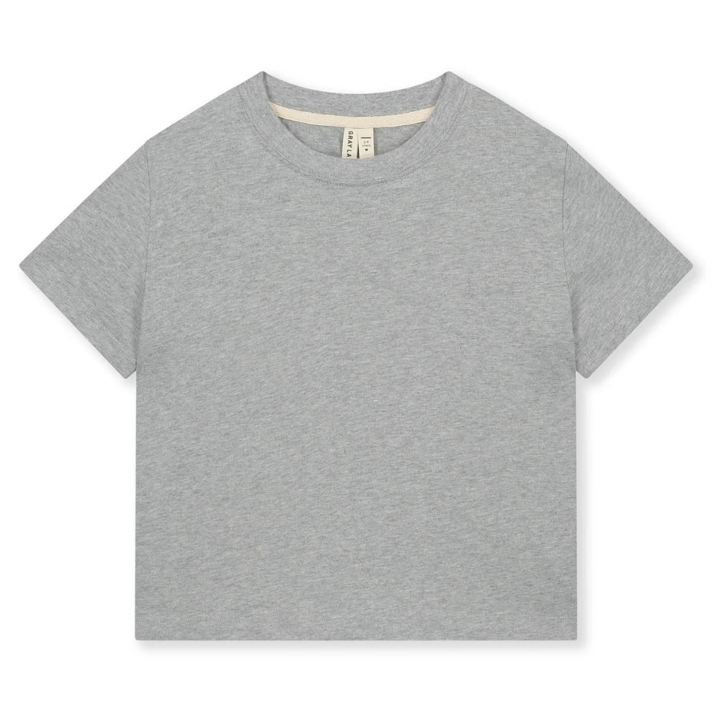 GRAY LABEL Oversized triko GOTS - Grey Melange Velikost: 9-10Y