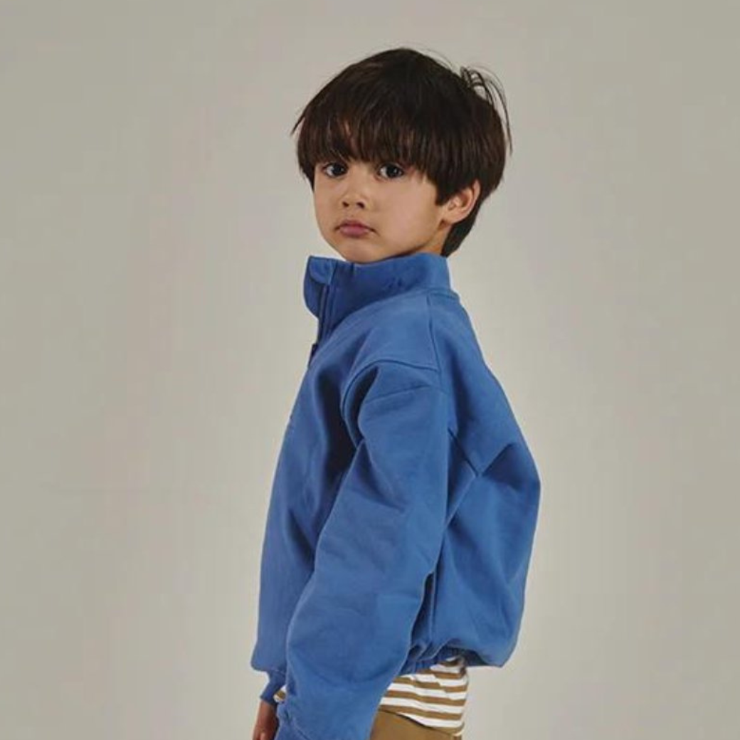 GRAY LABEL Mikina se zipem GOTS - Blue Moon Velikost: 11-12y