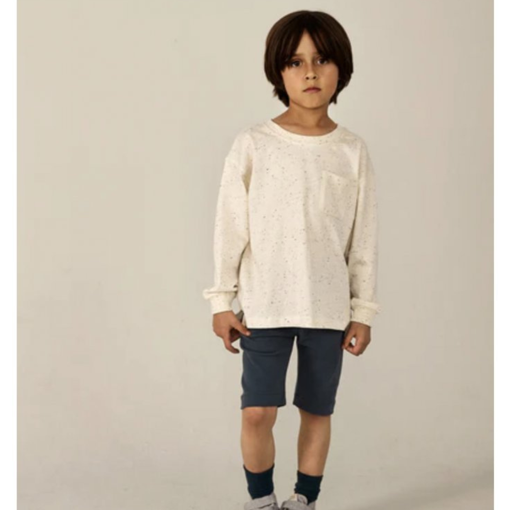GRAY LABEL Biker šortky GOTS - Blue Grey Velikost: 9-10Y
