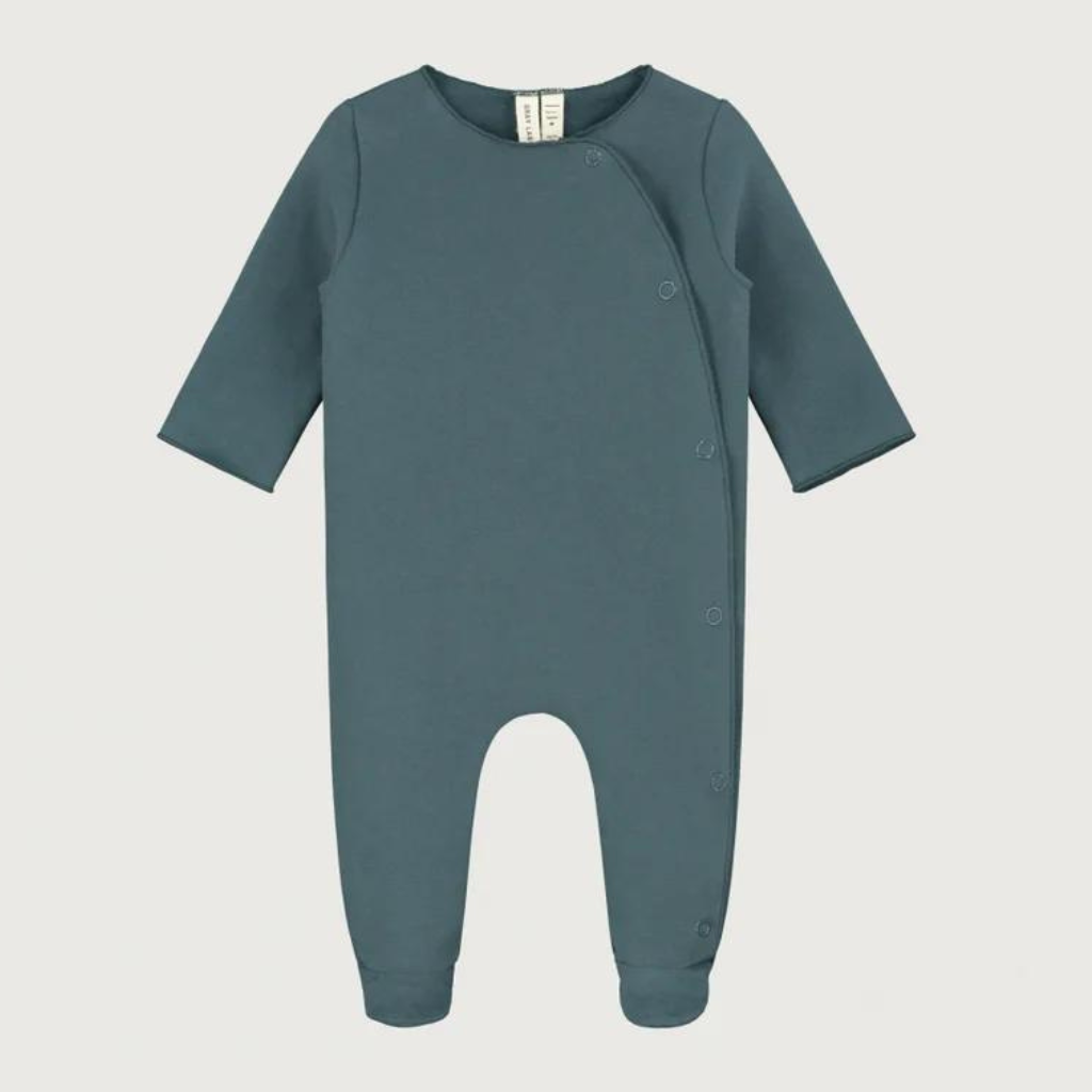 GRAY LABEL Overal pro novorozence GOTS - Blue Grey Velikost: NEWBORN