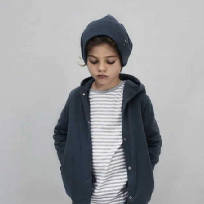 GRAY LABEL Čepice Bonnet GOTS -  Blue Grey Velikost: 4-10Y