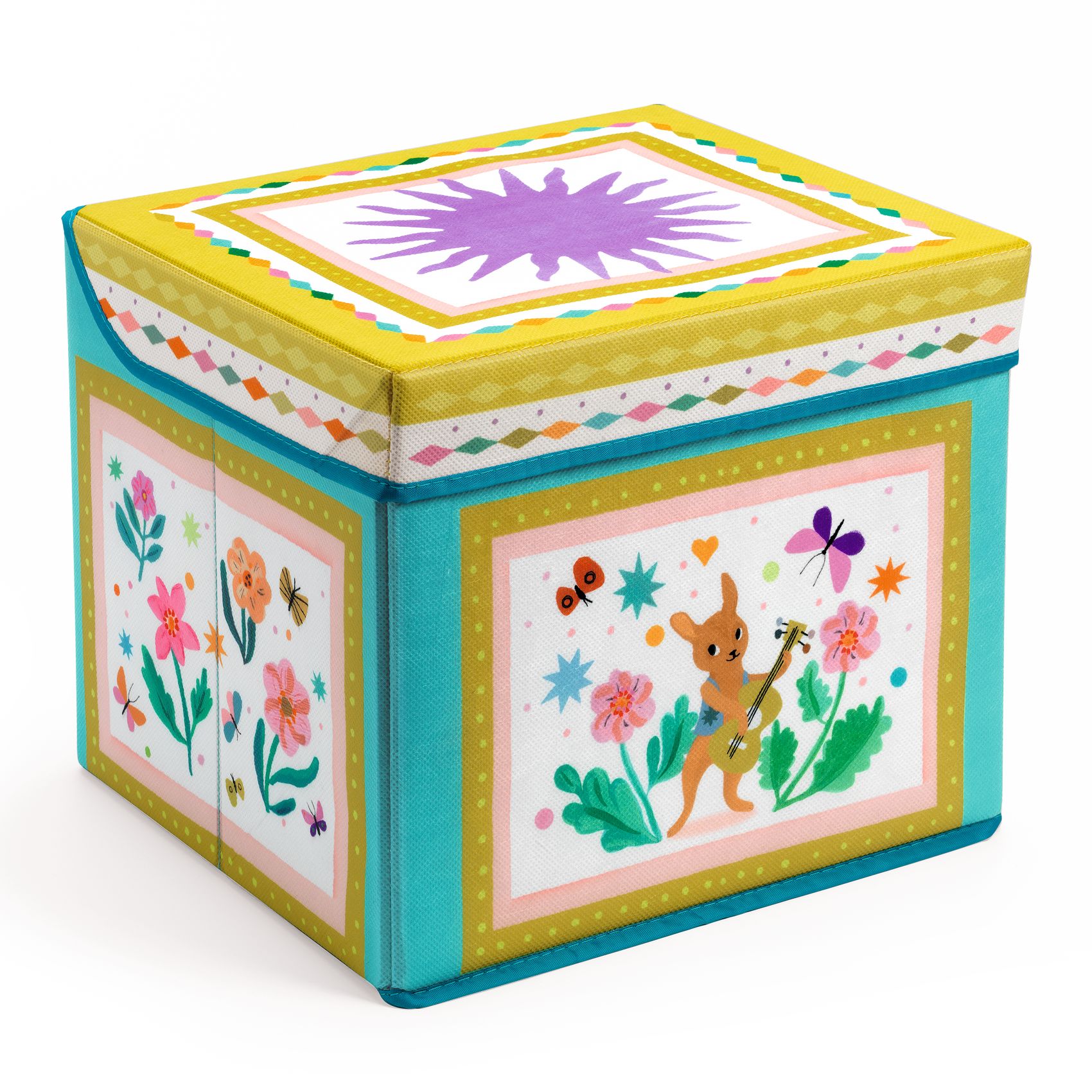 DJECO Box na hračky a sedátko Caravan