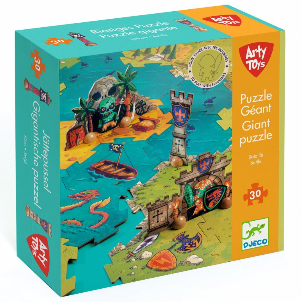 Levně DJECO Gigant puzzle Bitva-30 pcs