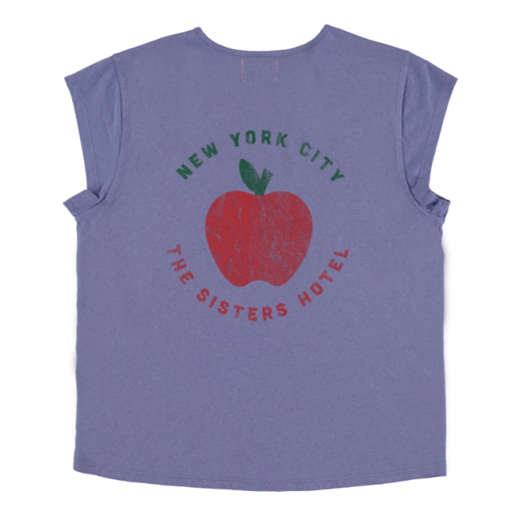 SISTERS DEPARTMENT Dámske triko - lavender / red apple Velikost: L