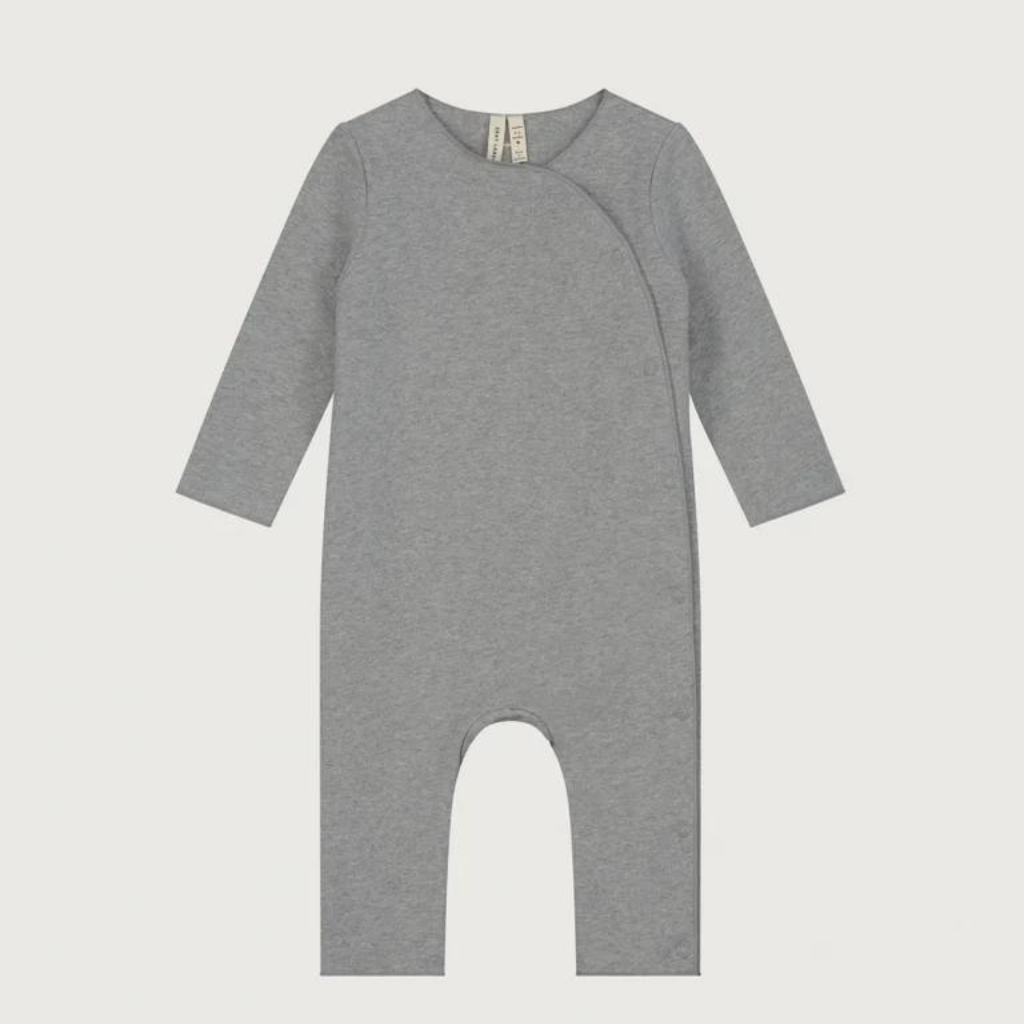 GRAY LABEL Overalek GOTS - Grey Melange Velikost: 6-9m
