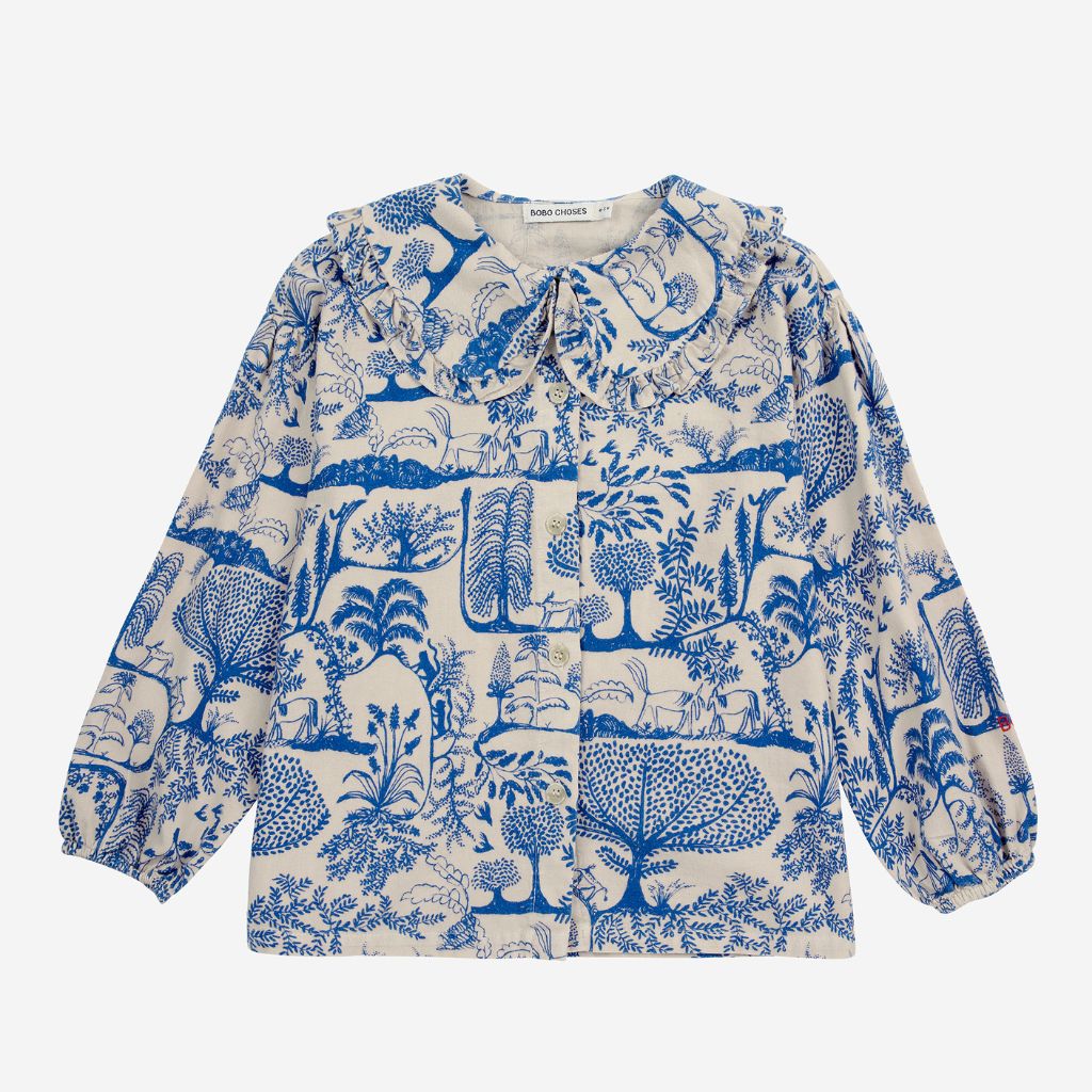 BOBO CHOSES Halenka - Wonderland all over / WHITE Velikost: 10-11y