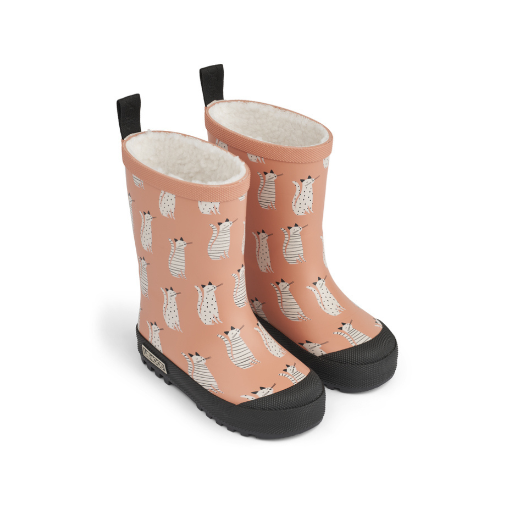 LIEWOOD Vysoké thermo holinky Mason - Cat / Tuscany rose Velikost: 24