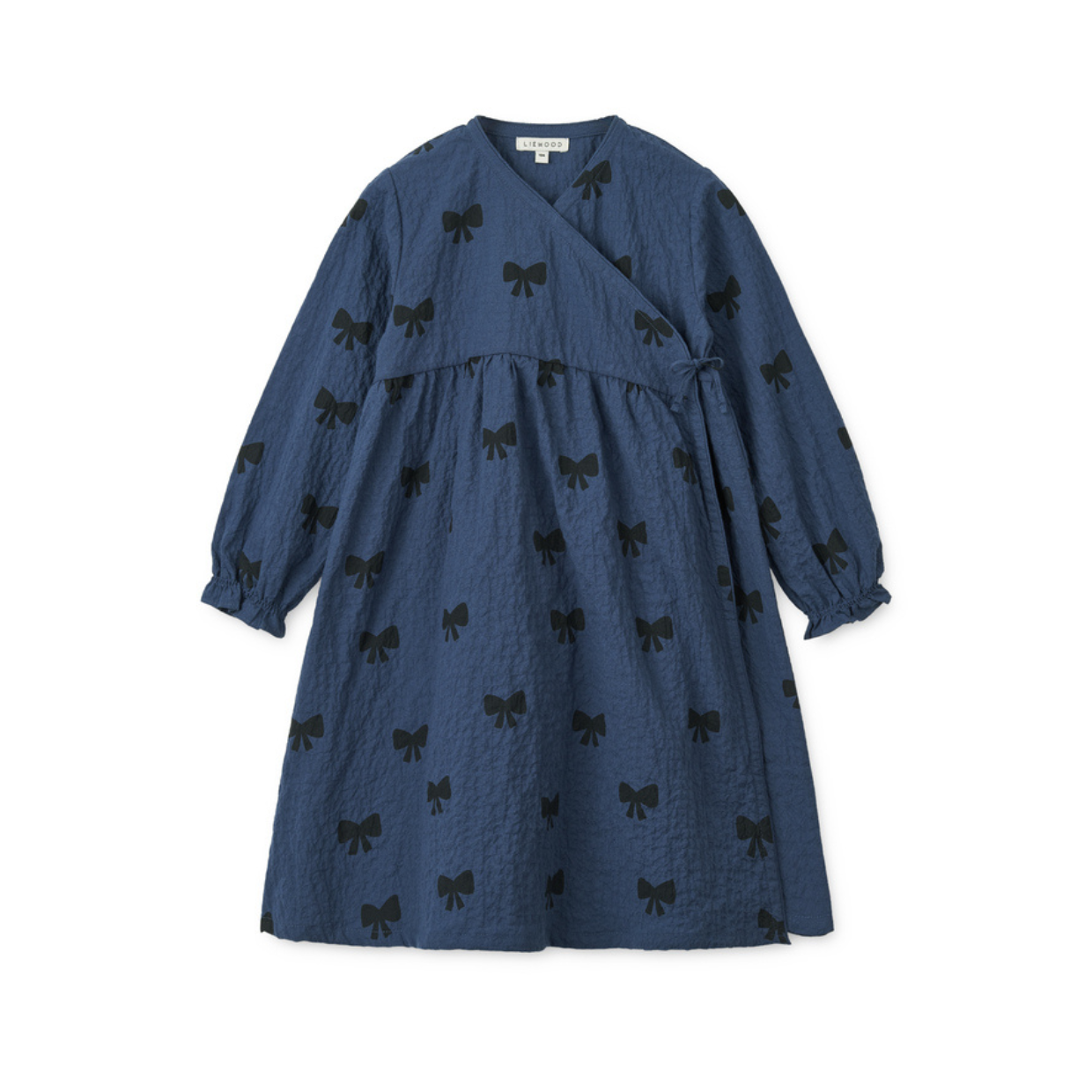 LIEWOOD Šaty Cleo - Bow / Indigo blue Velikost: 98