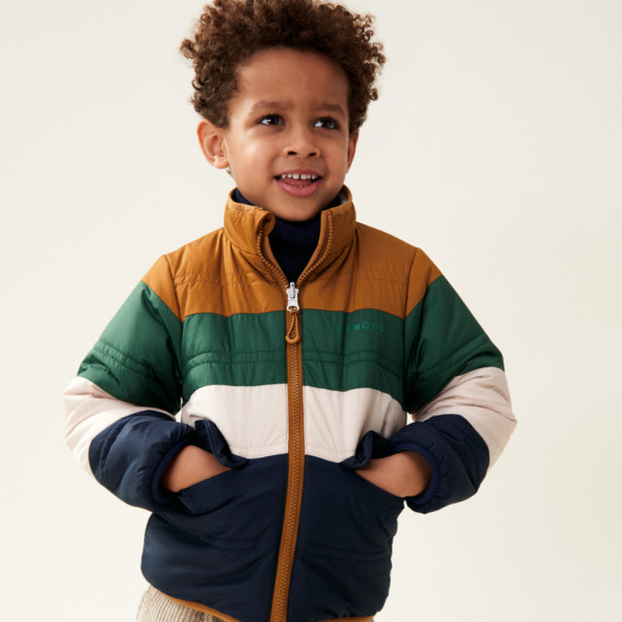 LIEWOOD Oboustranná bunda Maxson - Classic navy multi mix Velikost: 104