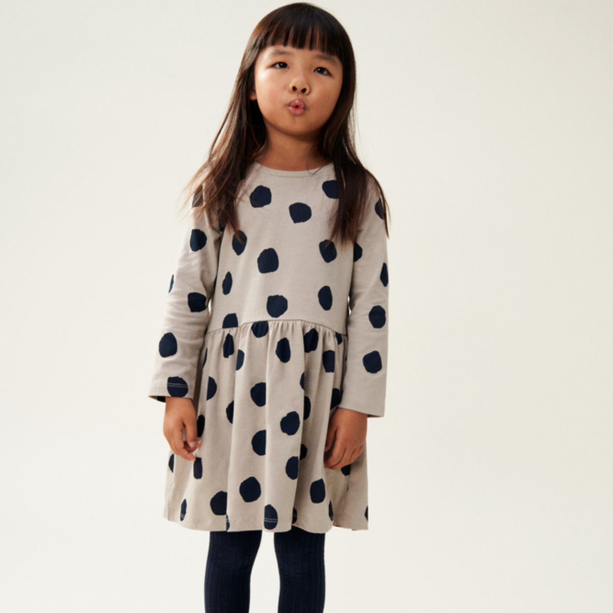LIEWOOD Šaty Lima - Spot dots / Mist Velikost: 98