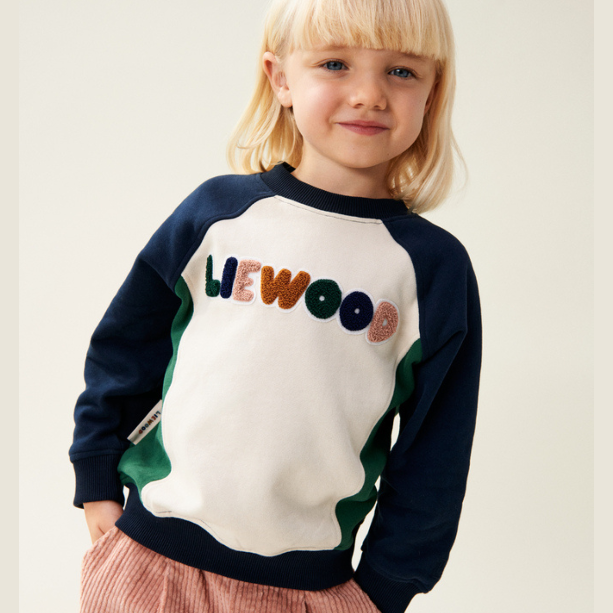 LIEWOOD Mikina Aude - Sandy Velikost: 122