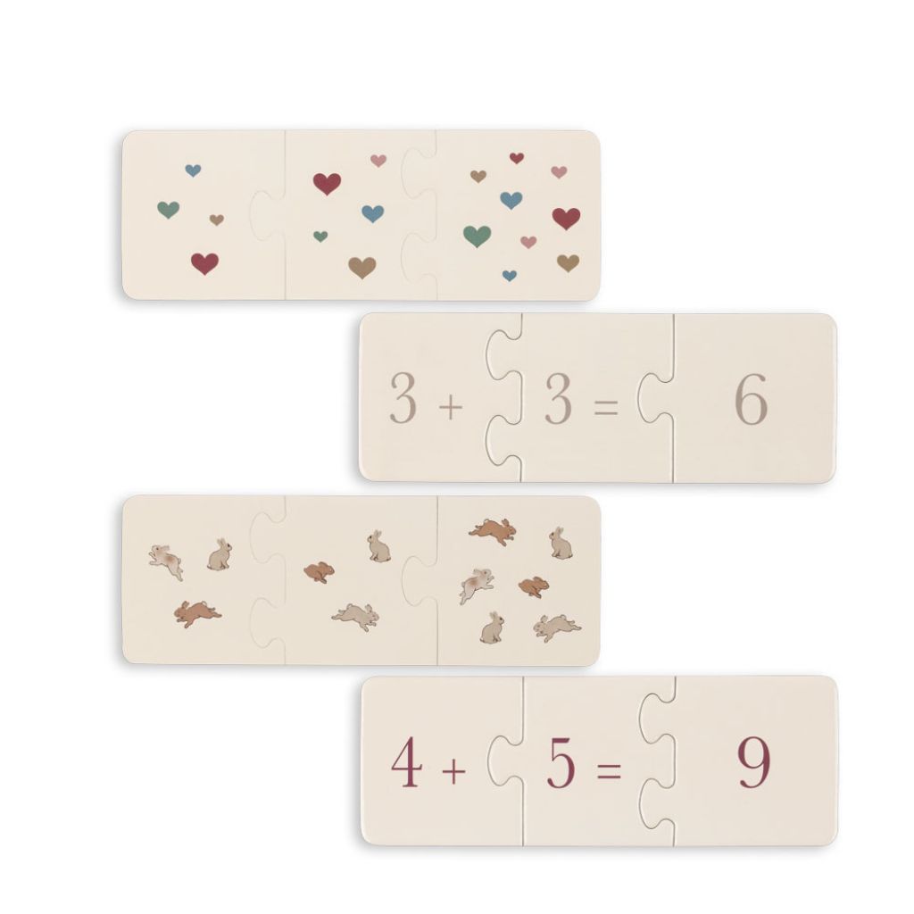 KONGES SLOJD kartonové puzzle matematika - FSC MULTI
