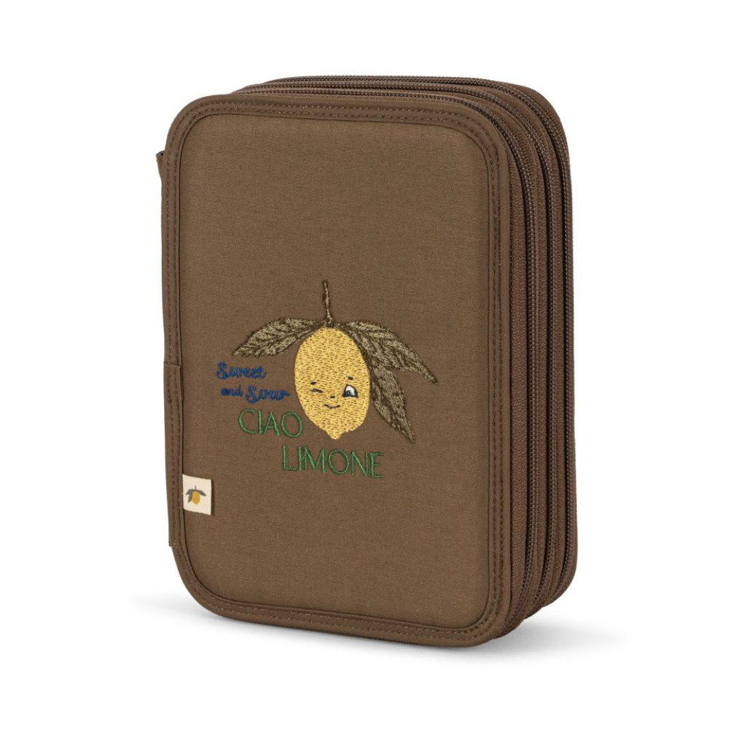 KONGES SLOJD Třípatrový penál CLOVER - LEMON