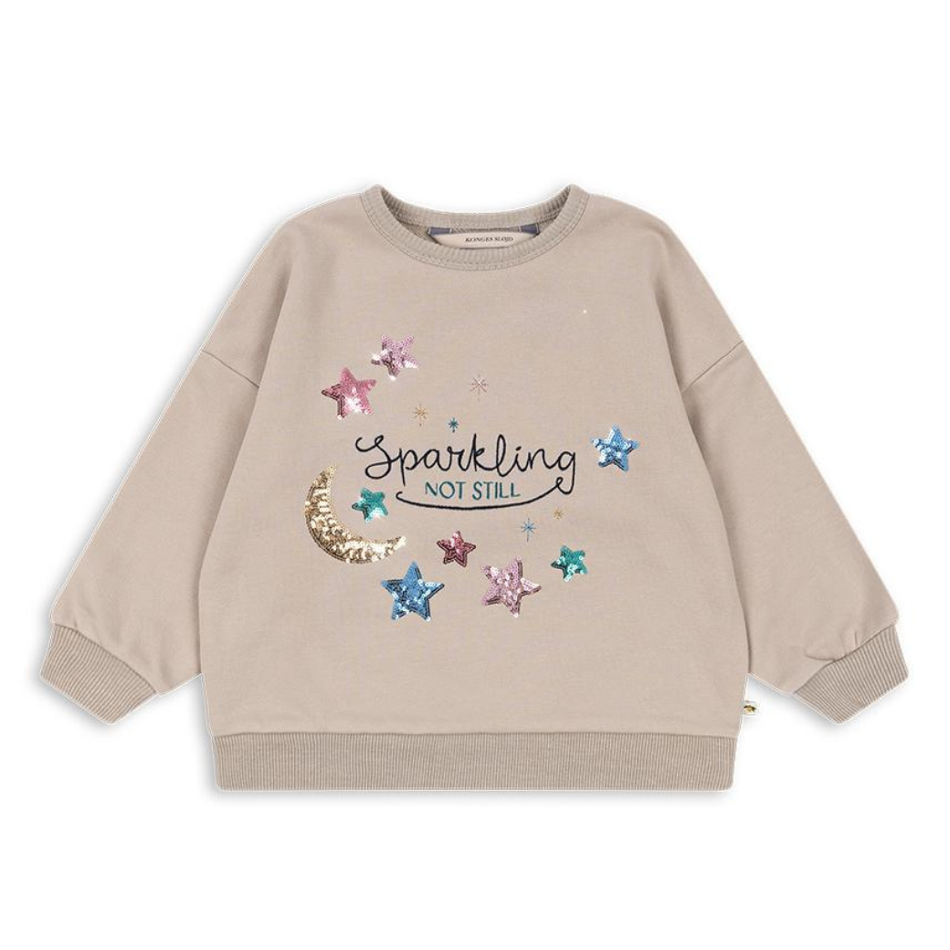 KONGES SLOJD Mikina LOU SEQUIN - FRENCH OAK Velikost: 18m