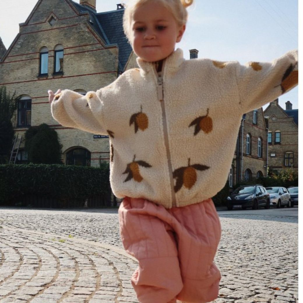 KONGES SLOJD Bunda JODY TEDDY - MON GRAND CITRON Velikost: 18m