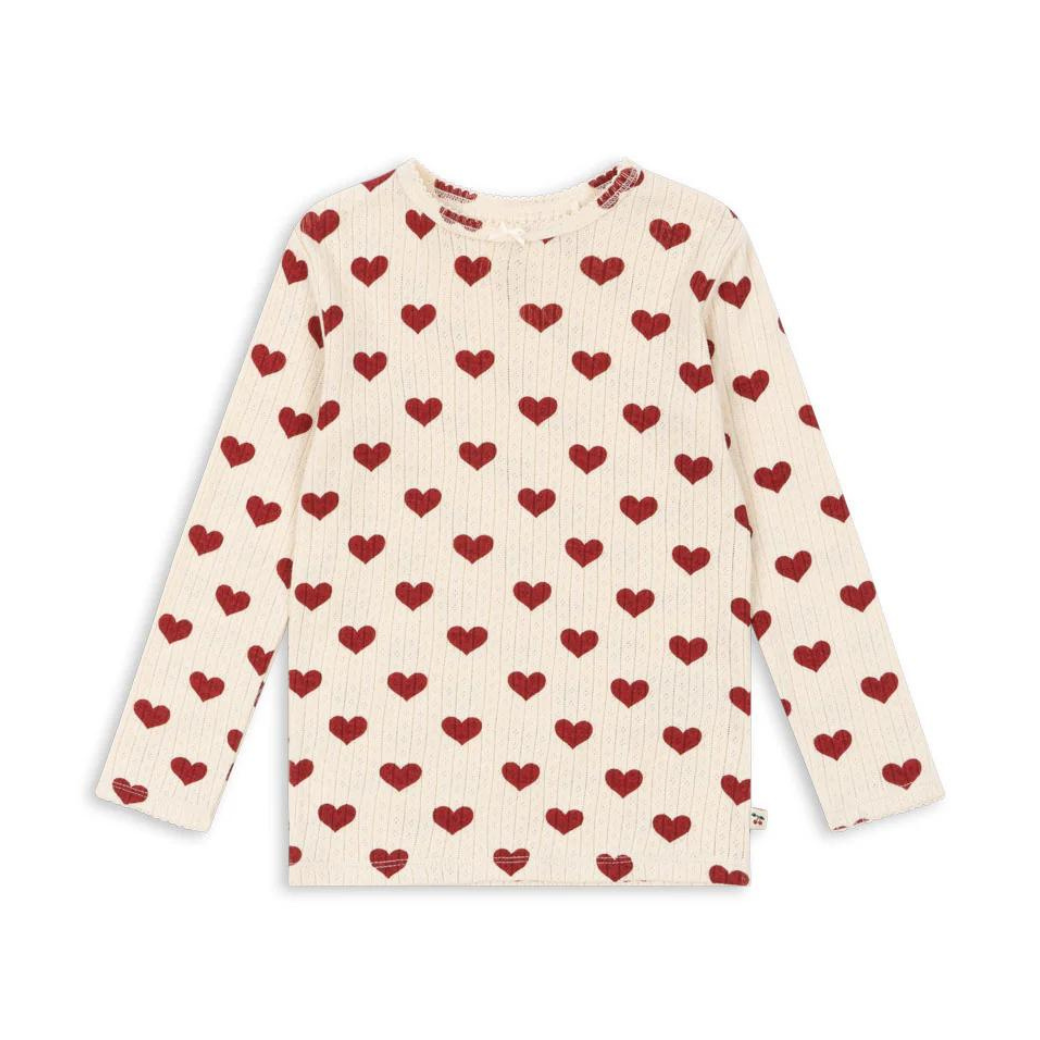 KONGES SLOJD Tričko MINNIE - GOTS AMOUR ROUGE Velikost: 2y