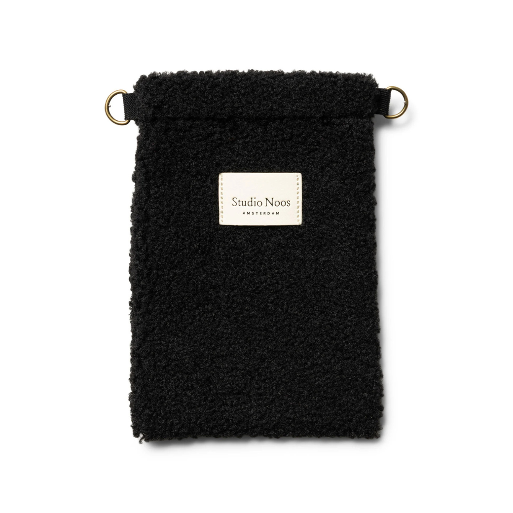 STUDIO NOOS Taštička na mobil Teddy Black