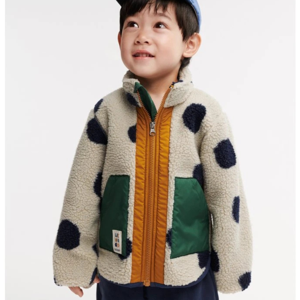 LIEWOOD Bunda Noam - Spot dots / Mist Velikost: 92