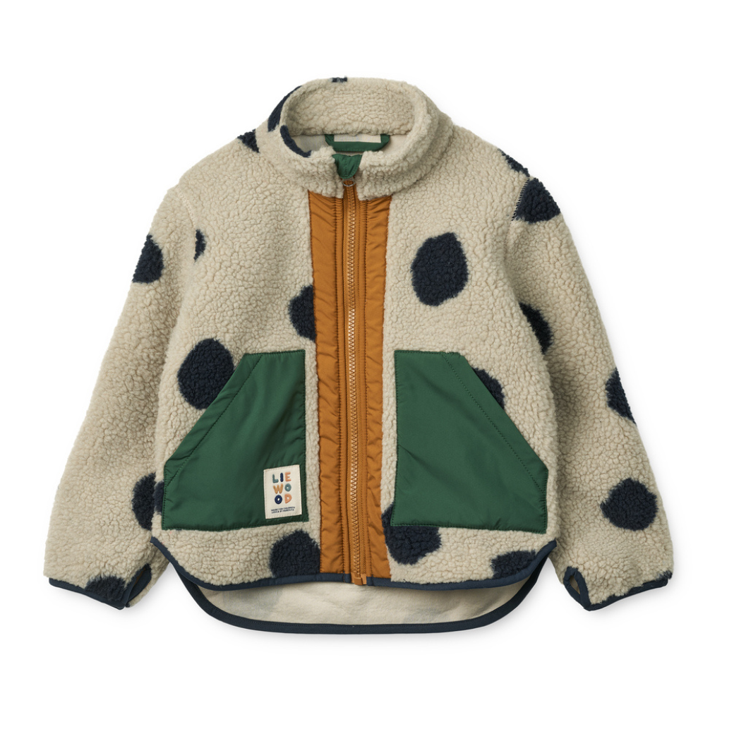 LIEWOOD Bunda Noam - Spot dots / Mist Velikost: 104