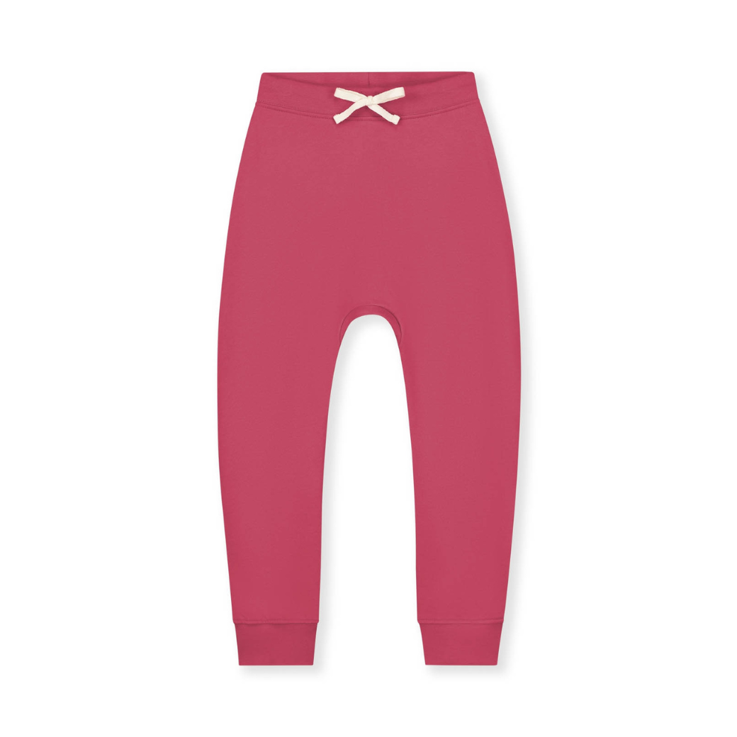 GRAY LABEL Tepláky Baggy GOTS - Cherry Velikost: 9-10Y
