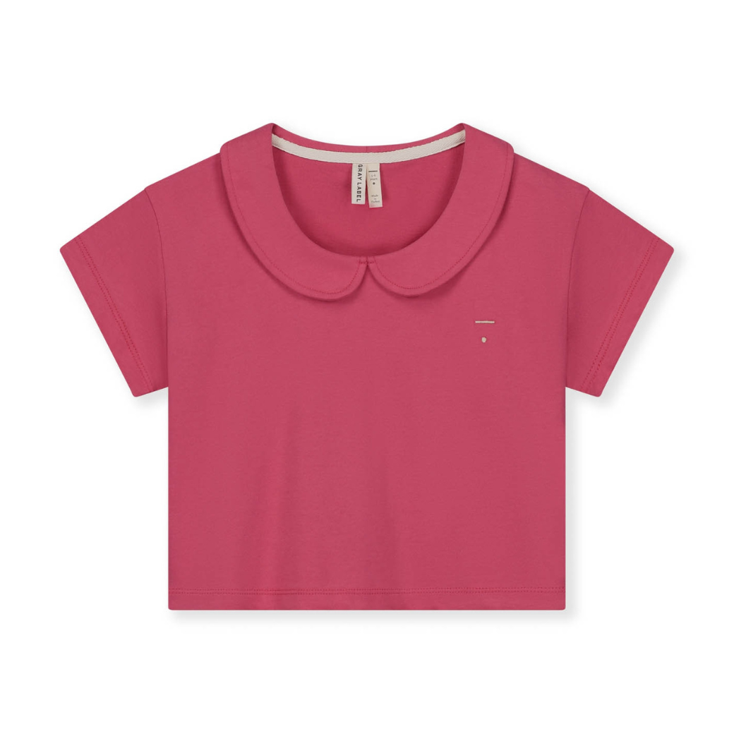 GRAY LABEL Triko s límcem Boxy GOTS - Cherry Velikost: 3-4y