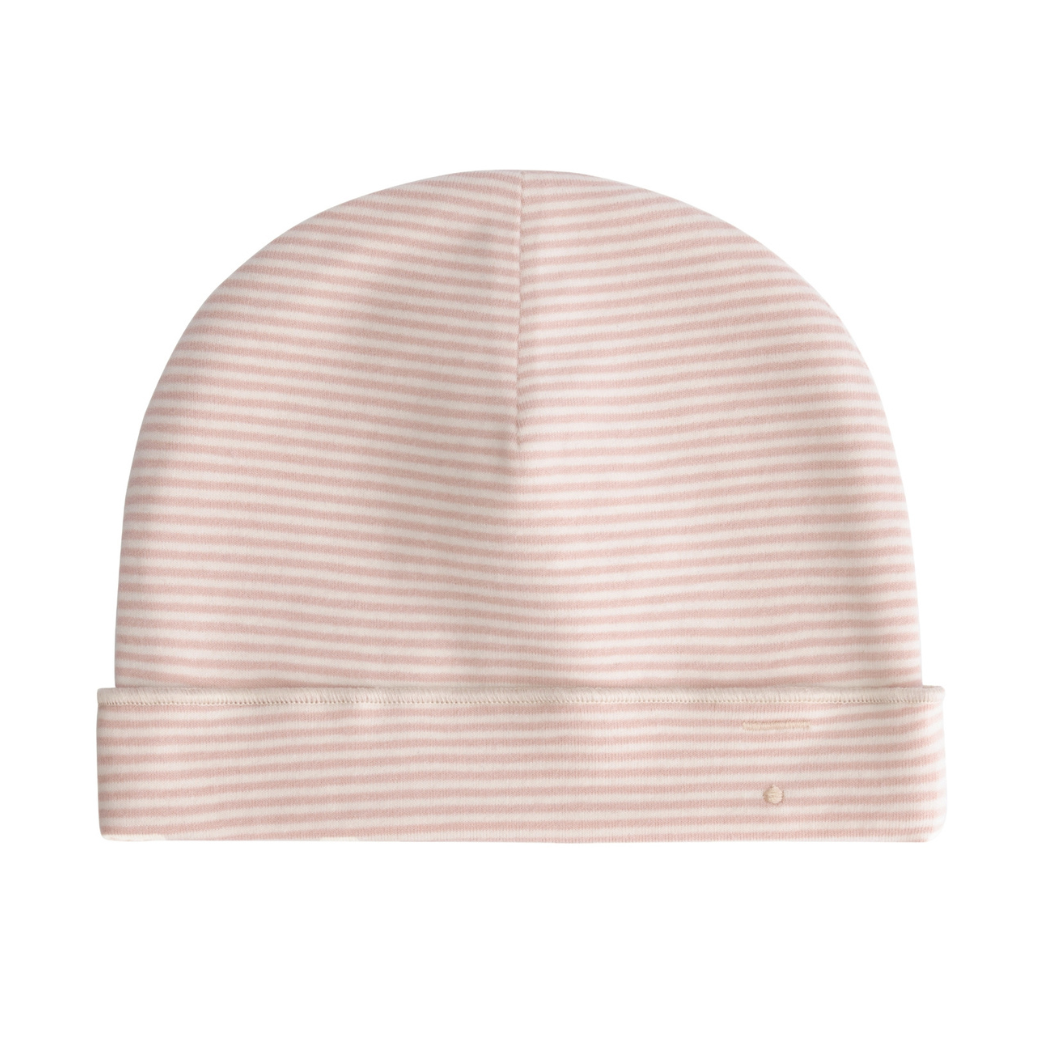 GRAY LABEL Čepička Baby GOTS - Faded pink - Cream Velikost: 6-12m