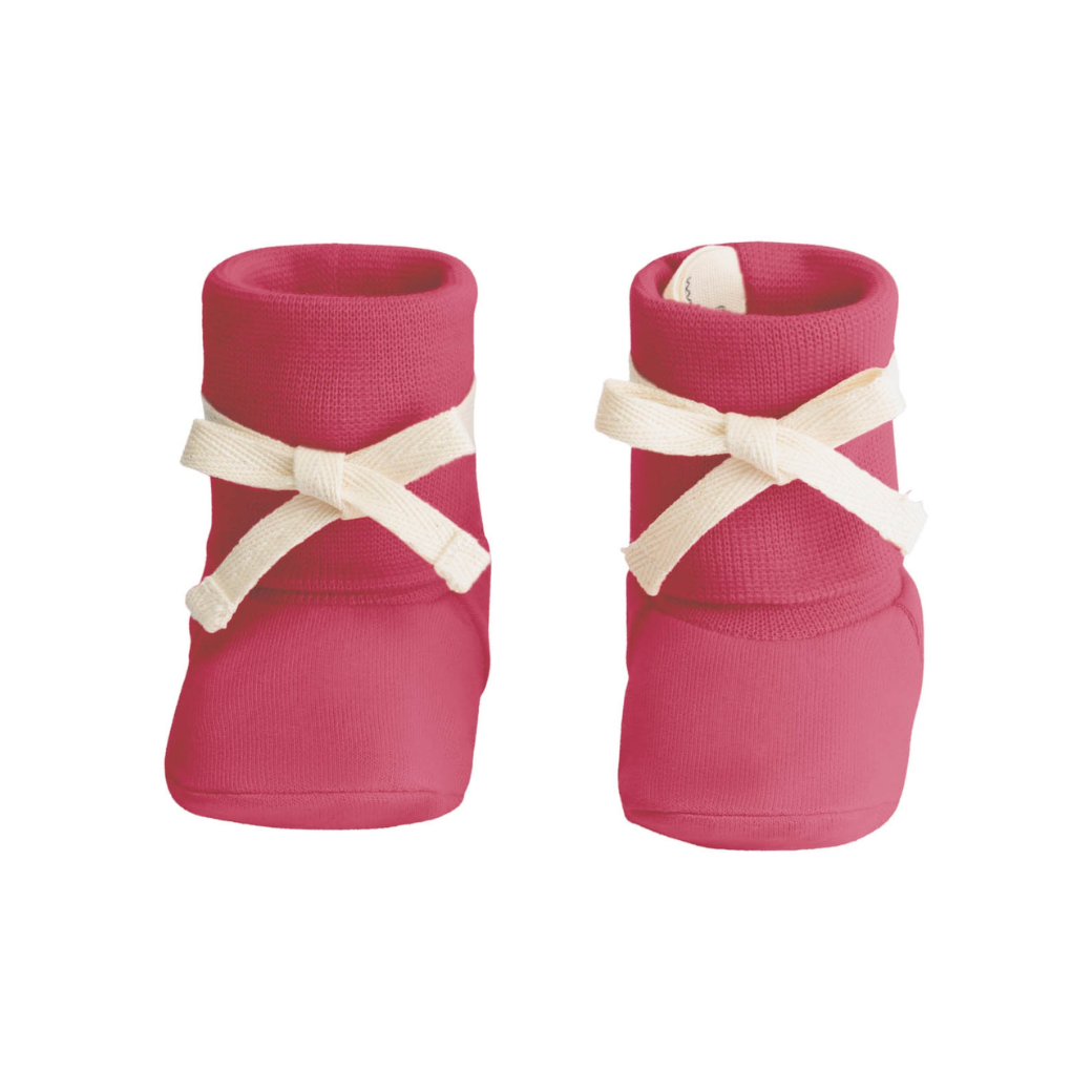 GRAY LABEL Ponožkové botičky GOTS - Cherry Velikost: 6-12m