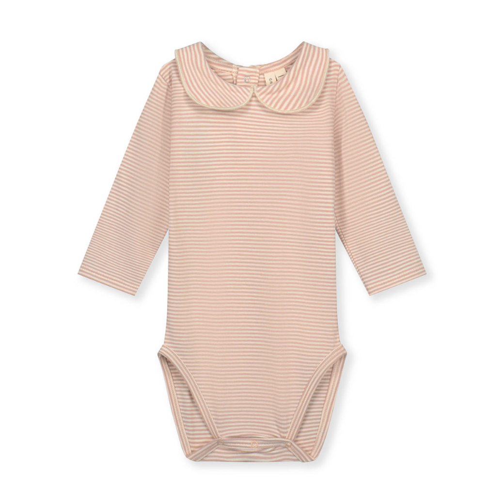 GRAY LABEL Body pro miminka s límcem GOTS - Faded pink - Cream Velikost: 18-24M