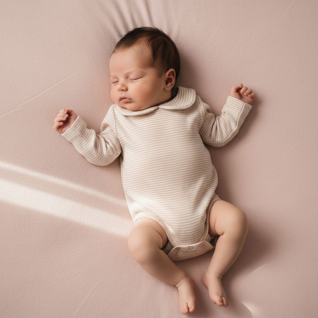 GRAY LABEL Body pro miminka s límcem GOTS - Faded pink - Cream Velikost: 18-24M