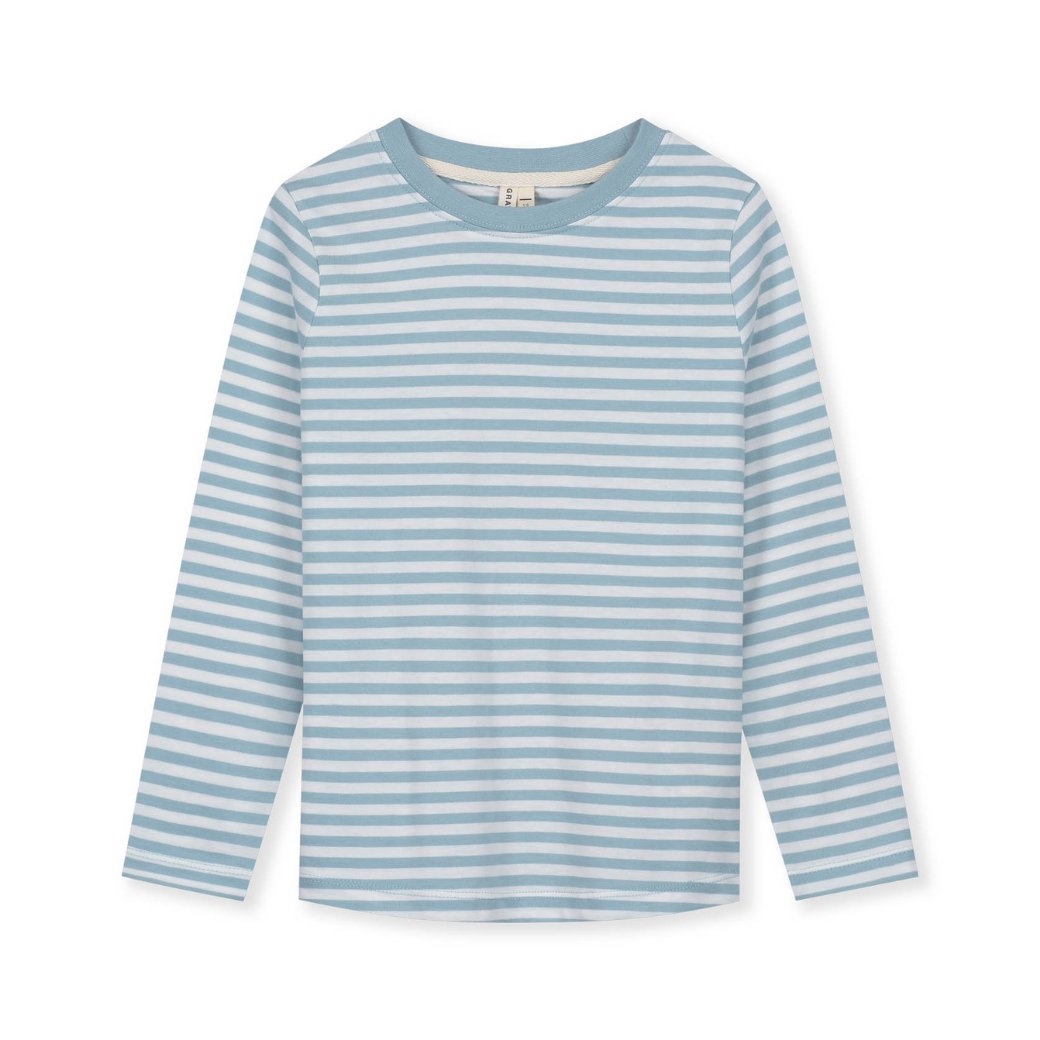 GRAY LABEL L/S Triko GOTS - Sky - Off White Velikost: 1-2y