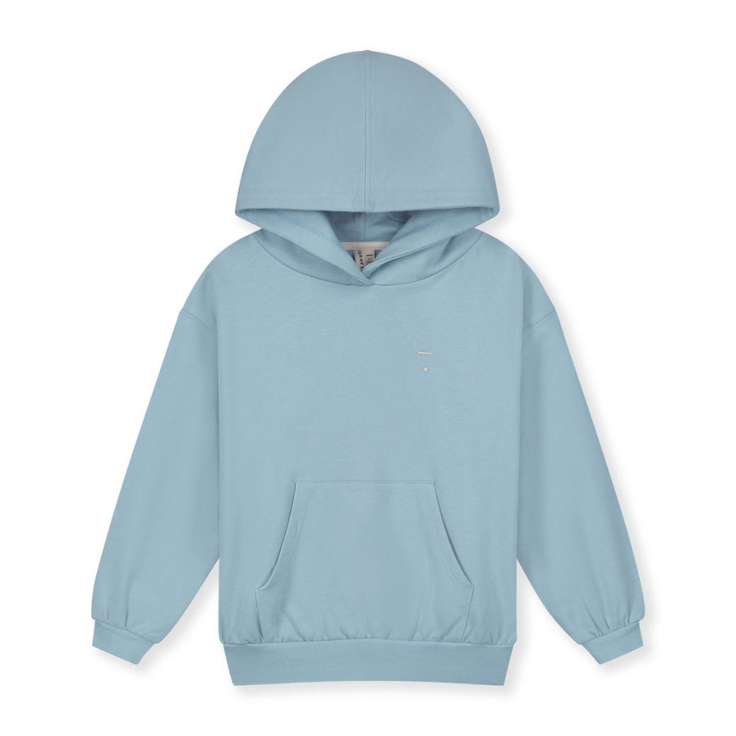 GRAY LABEL Mikina s kapucí GOTS - Sky Velikost: 3-4y