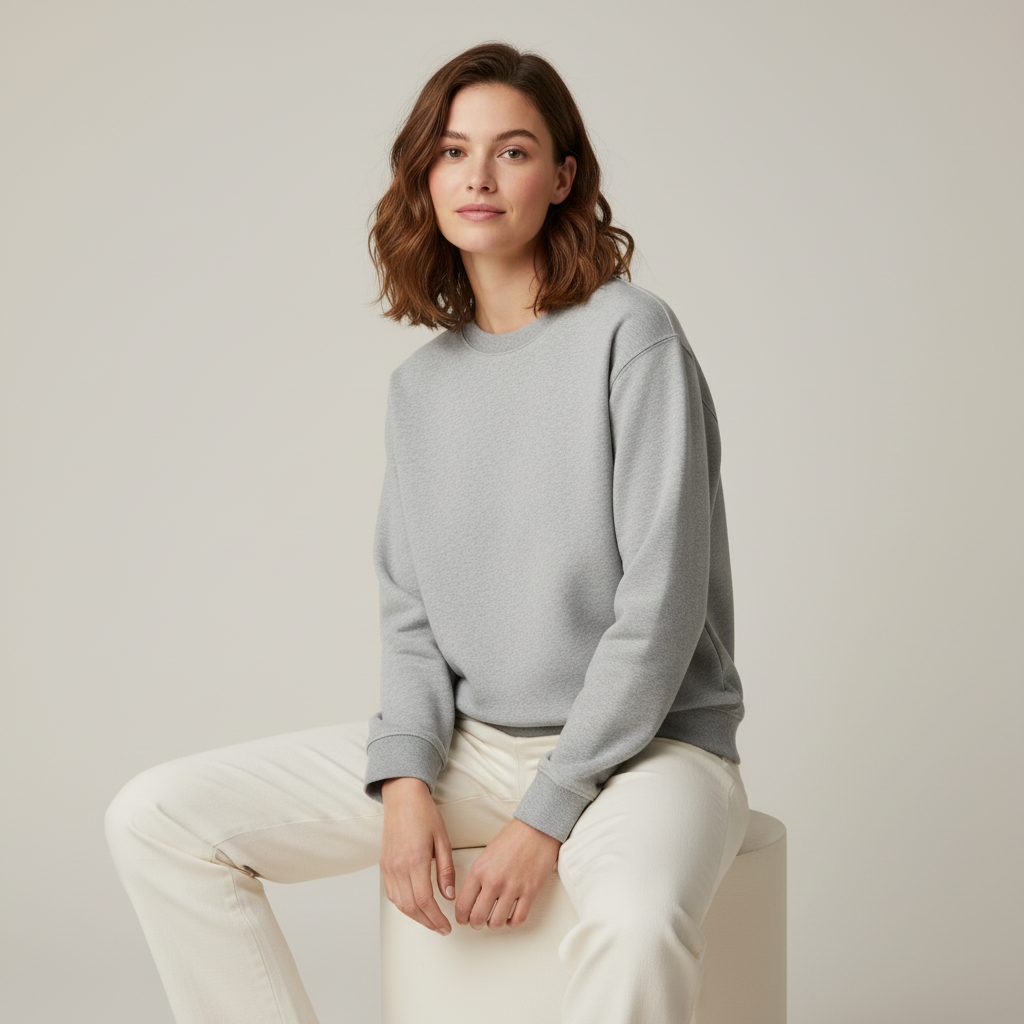 GRAY LABEL Mikina Adult GOTS - Grey Melange Velikost: XL