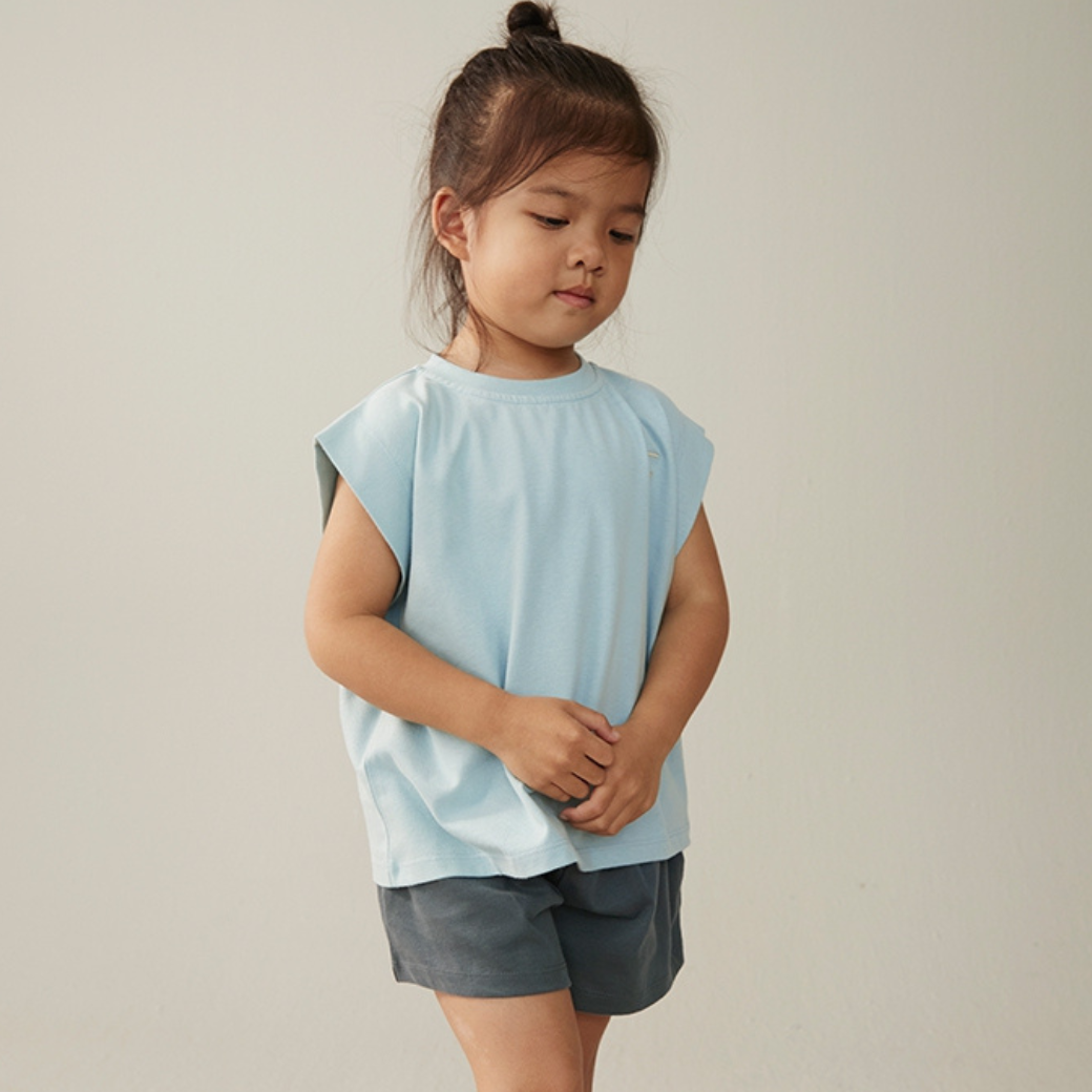 GRAY LABEL Triko Muscle GOTS - Sky Velikost: 5-6y