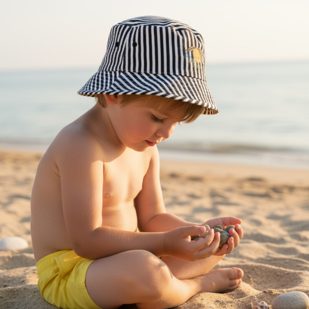 KONGES SLOJD Klobouk ASNOU - SCARAB Velikost: 12-18m