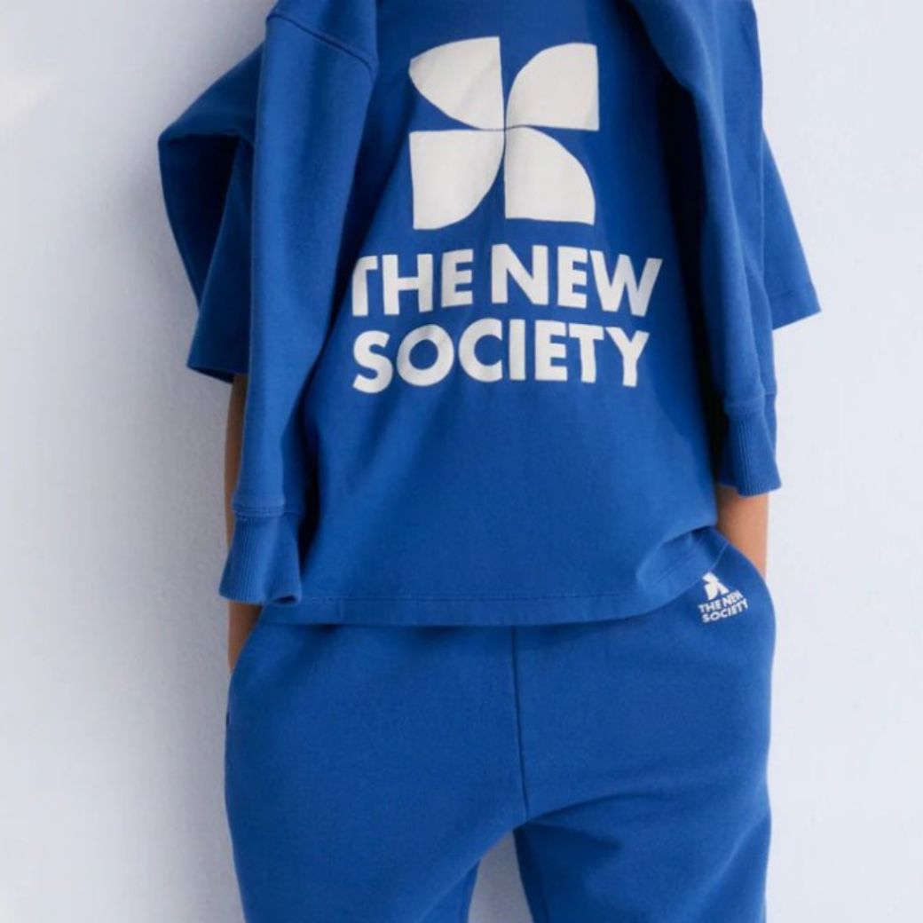 THE NEW SOCIETY Triko Mykonos - Cobalto Velikost: 8y