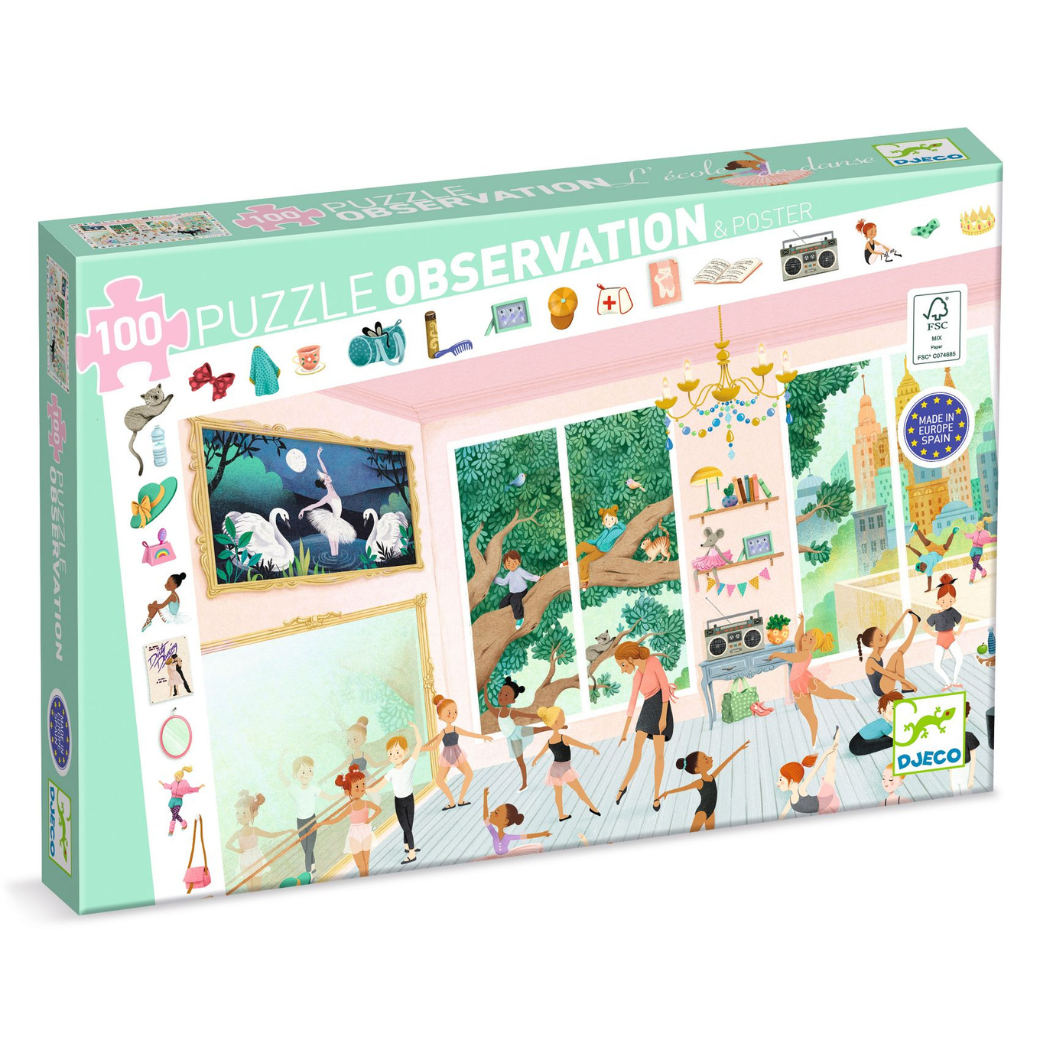 DJECO Vyhledávací puzzle Taneční škola