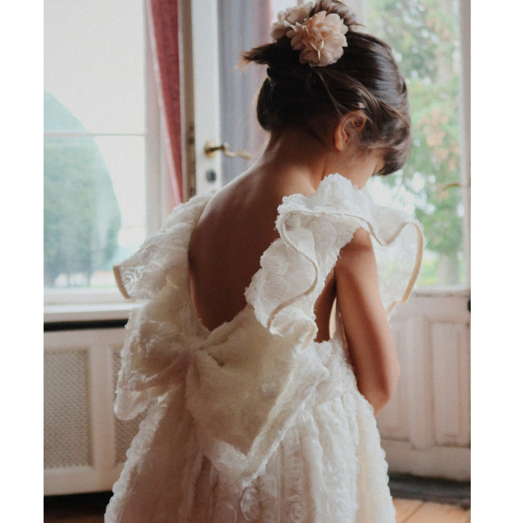 KONGES SLOJD Slavnostní šaty Cianna - EGGNOG Velikost: 4y