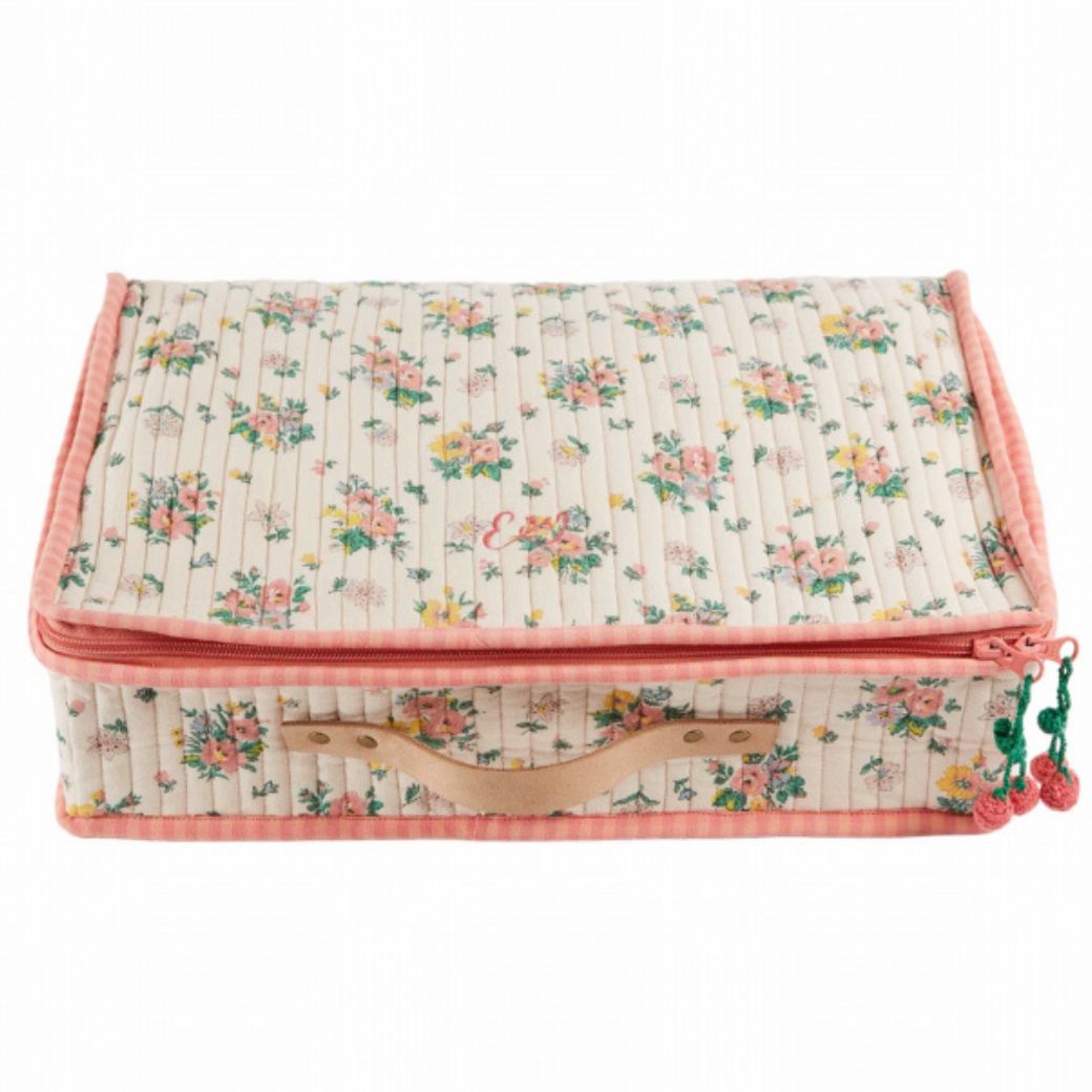 EMILE ET IDA Velký kufřík - PRINTEMPS ROSE