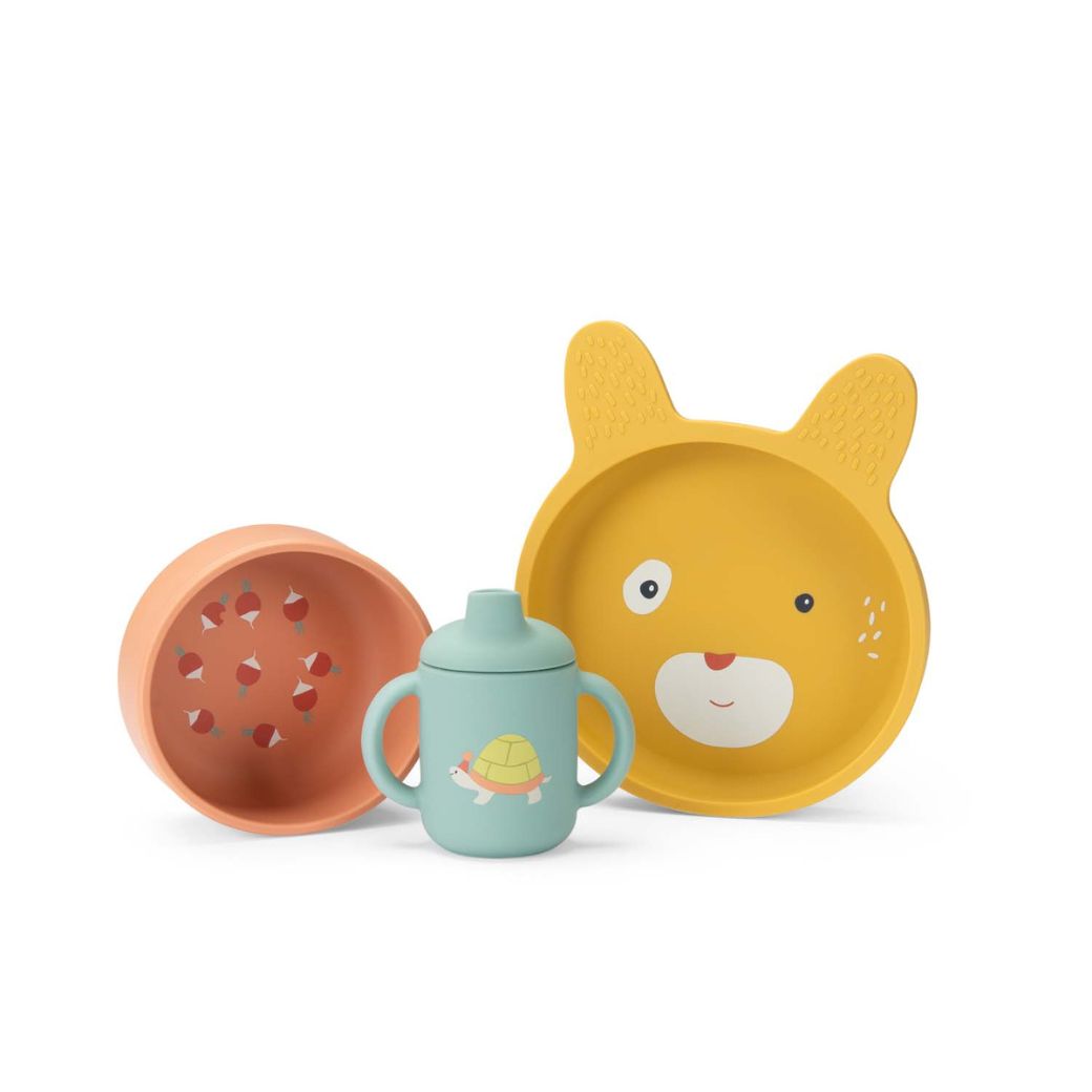 Sada nádobí Trois Petits Lapins od Moulin Roty