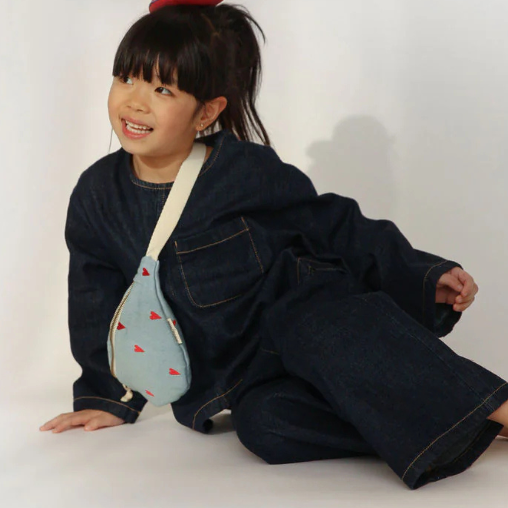 STUDIO NOOS Ledvinka Mini - Denim Hearts