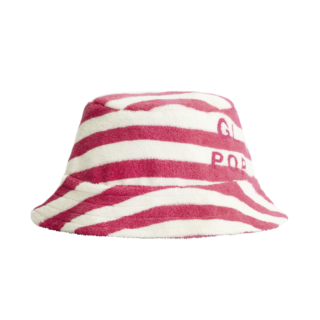 GRAY LABEL Klobouk POP Terry GOTS - Cherry - Cream Velikost: 1-4y