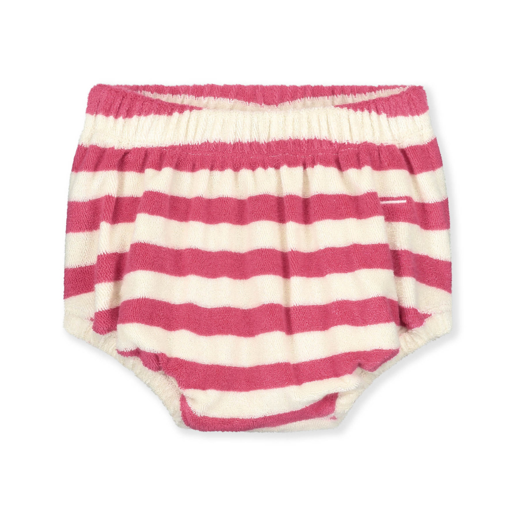 GRAY LABEL Dětské kalhotky Bloomer GOTS - POP Terry Cherry - Cream Velikost: 0-3m