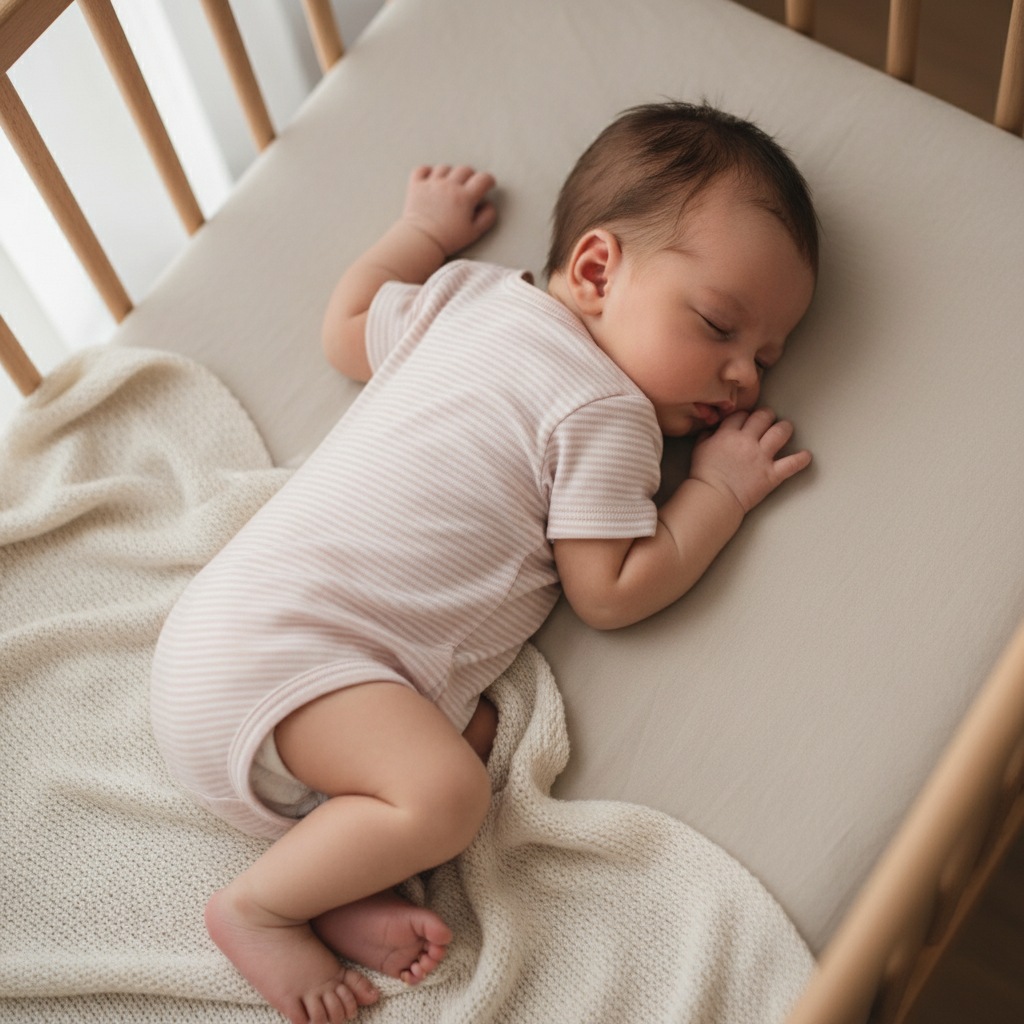 GRAY LABEL Body pro miminka GOTS - Faded Pink - Cream Velikost: 12-18m