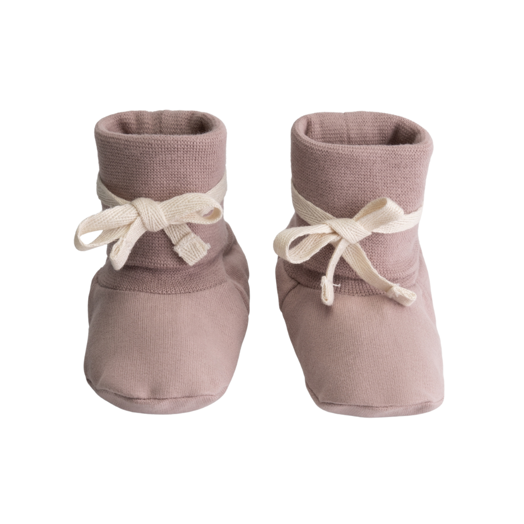 GRAY LABEL Ponožkové botičky GOTS - Berry Velikost: 0-6m