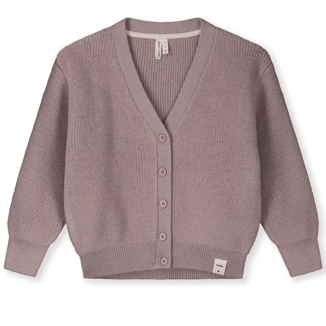 GRAY LABEL Pletený kardigan z merino vlny – Berry Velikost: 3-4y